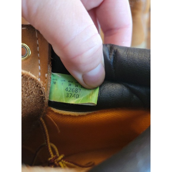 Timberland Boots size 7 Womens waterproof 6 inch nubuck - Picture 7 of 13
